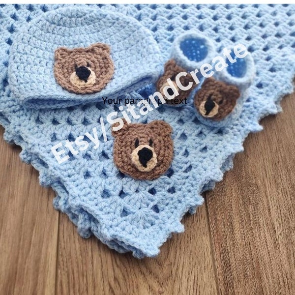 Crochet Baby Boy Layette Set