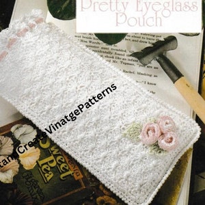 Vintage Crochet Lace Eyeglass case