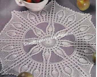 Vintage Crochet Pineapple Doily