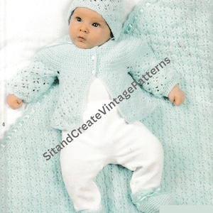 Vintage Crochet Baby Layette Set