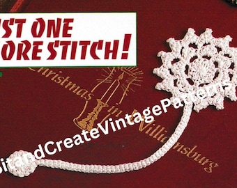 Vintage Crochet Snowflake Doily