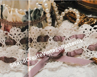 Vintage Crochet Bridal Garder