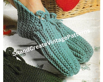 Vintage Crochet Slippers