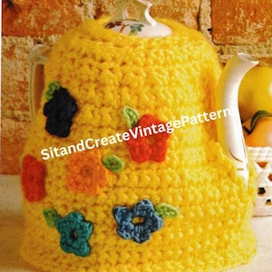 Vintage Crochet Baby Sunny Tea Cozy