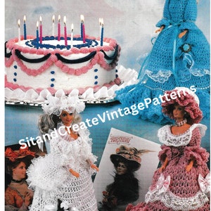 Vintage Crochet Anniversary Birthday Dolls