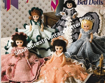 Vintage Crochet Fairy-tale Sweetheart Bed Dolls