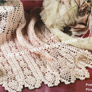 Vintage Crochet Pretty Pink Afghan