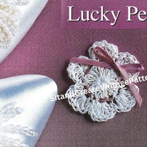 Vintage Crochet Lucky Penny Für einen Brautschuh