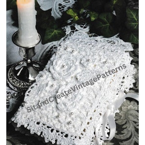 Vintage Crochet Brides Bible Cover