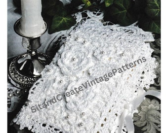 Vintage Crochet Brides Bible Cover