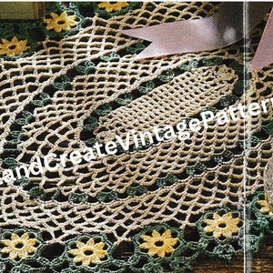 Vintage Crochet Daisy Doily