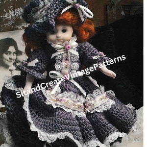 Vintage Crochet Doll Dress