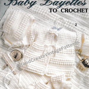 Vintage Crochet 4 Baby Layettes