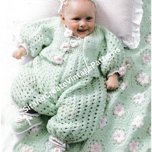 Vintage Crochet Tender Touch Baby Layette digital pattern