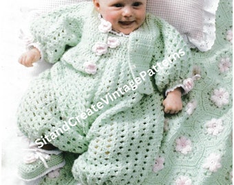 Vintage Crochet Tender Touch Baby Layette digital pattern