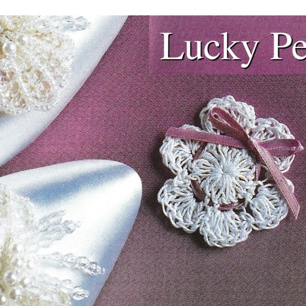 Vintage Crochet Lucky Penny For a Bridal Shoe