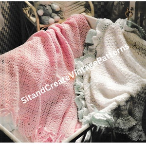 Crochet Vintage Baby Rock- A- Bye Wraps