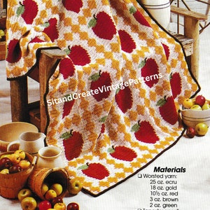 Vintage gehaakt appeloogst Afghaans