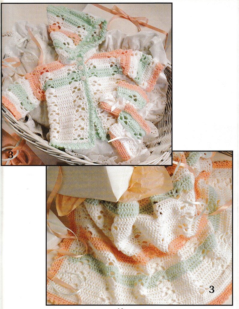 Vintage Crochet 4 Baby Layettes - Etsy
