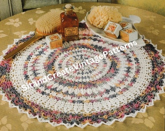 Vintage Crochet Kaleidoscope Doily