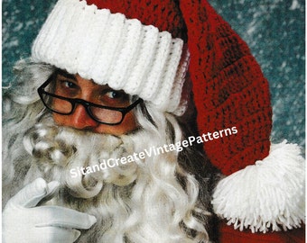 Vintage gehaakte kerstmuts