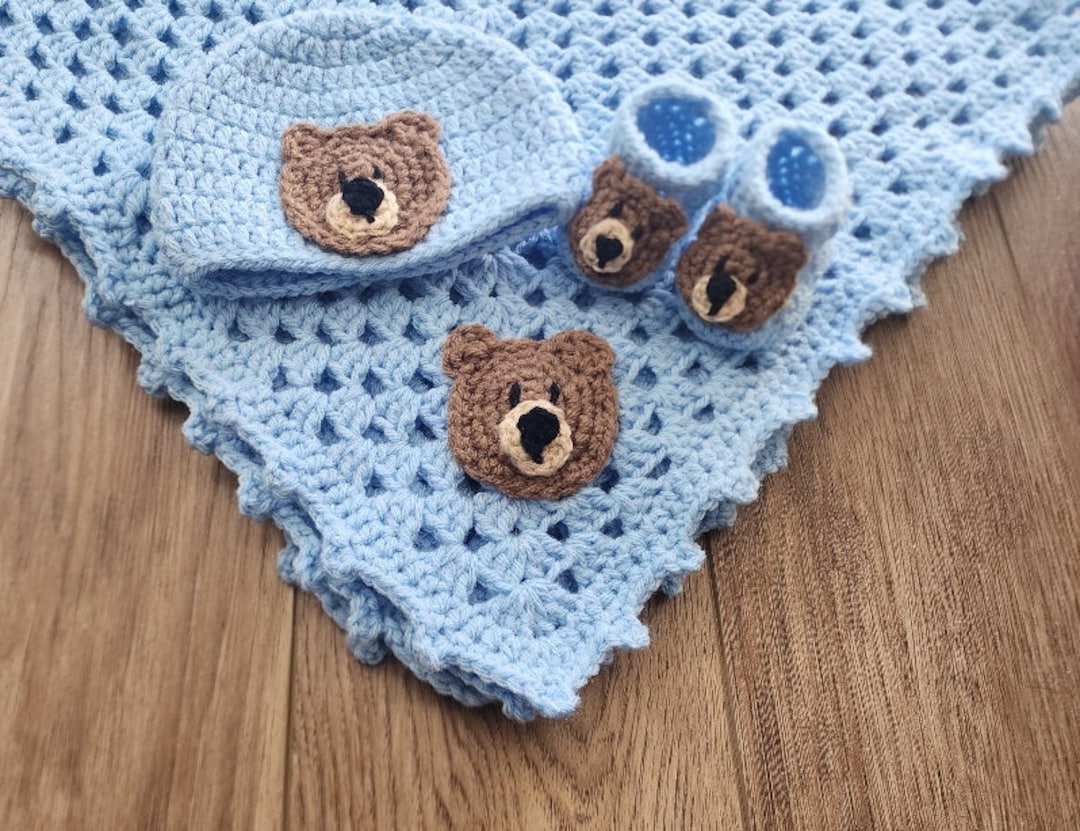 Crochet Baby Boy Layette Set Etsy