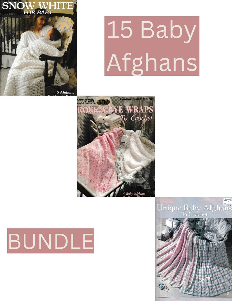 Vintage Crochet Baby Afghan Pattern Etsy