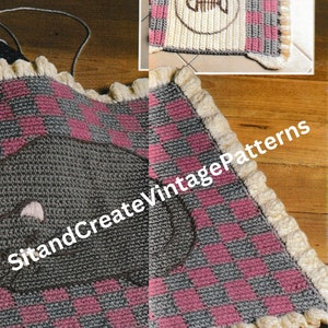 Vintage Crochet Cats Meow Set