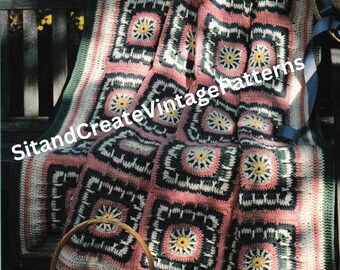 Vintage Crochet Easter Afghan