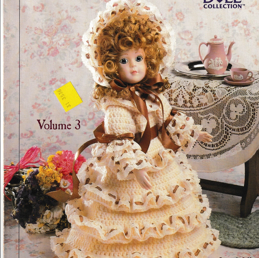 Vintage Crochet Doll Dress for 14 in Doll Etsy