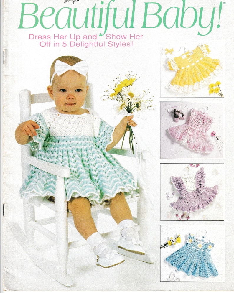 Vintage Crochet Baby Dresses Etsy