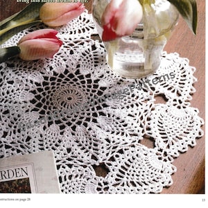 Vintage Crochet Pineapple Doily