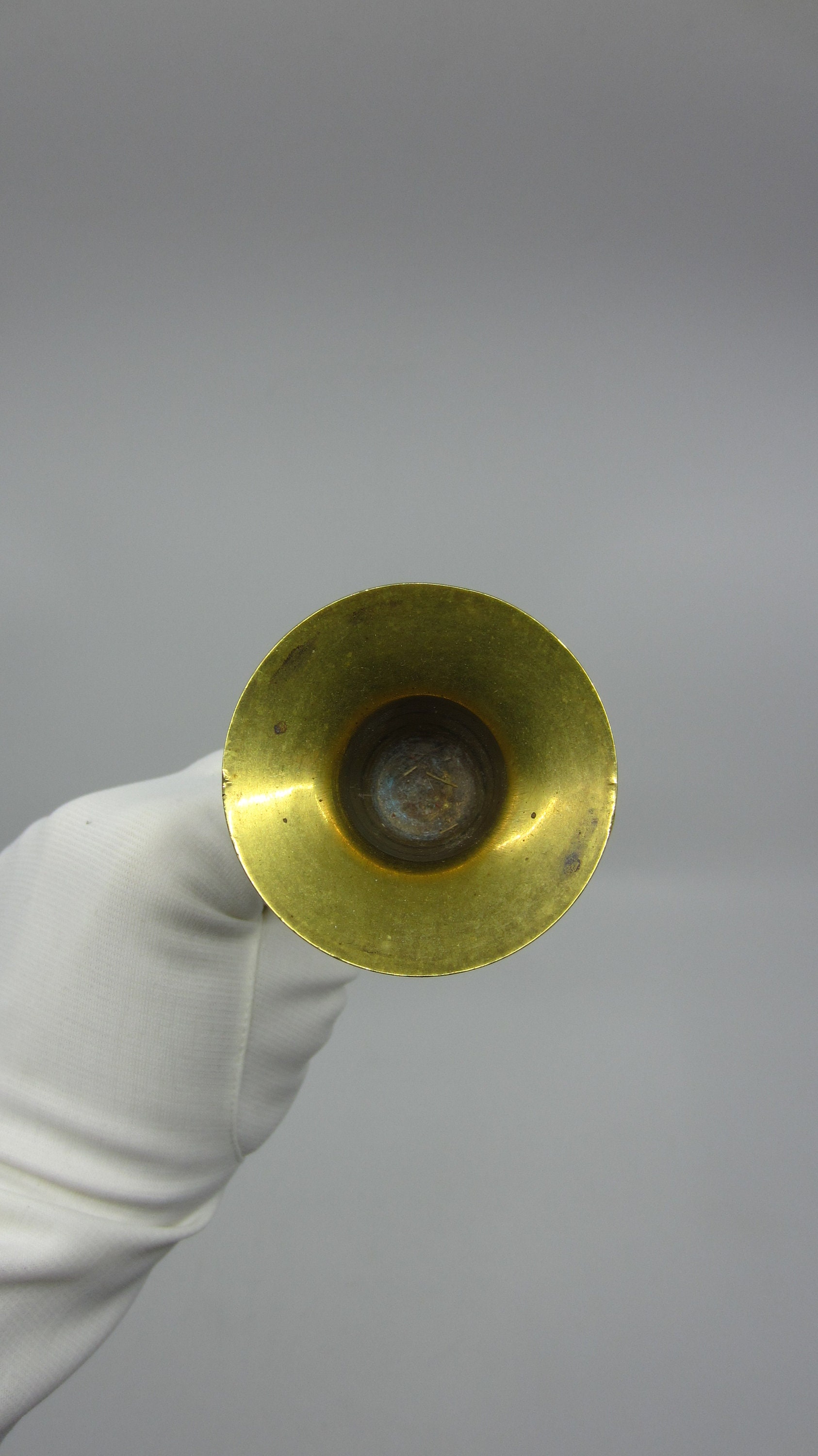 ヴィンテージ デンマーク製 ハンドメイド トランペット型 真鍮