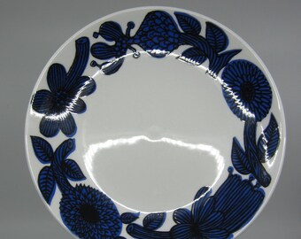 Pair of Vintage Swedish Gustavsberg Porcelain Dishes / Plates BLÅ