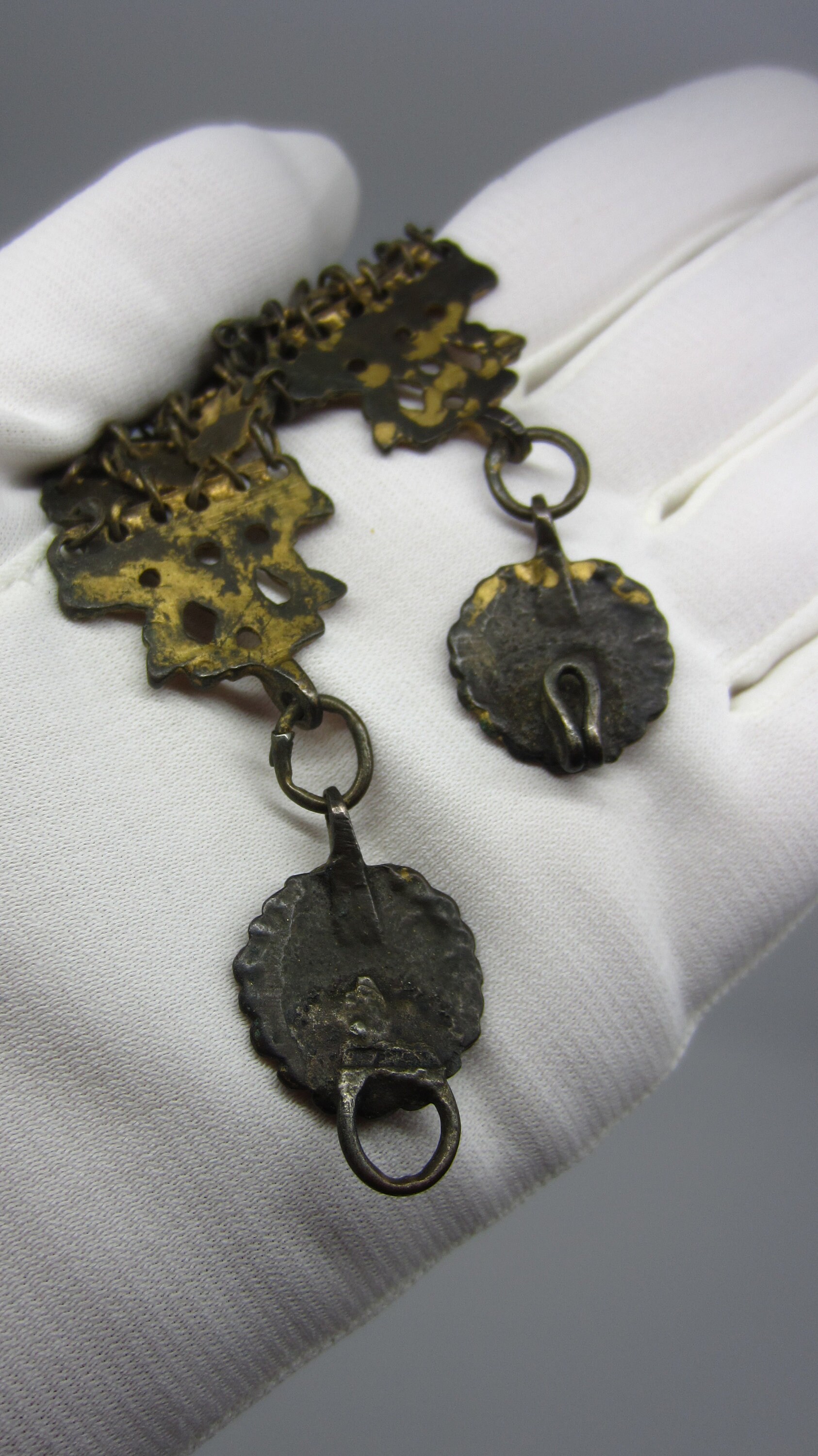 アンティーク ビクトリア朝 900 シルバー 天使 ブローチ 19世紀 レア