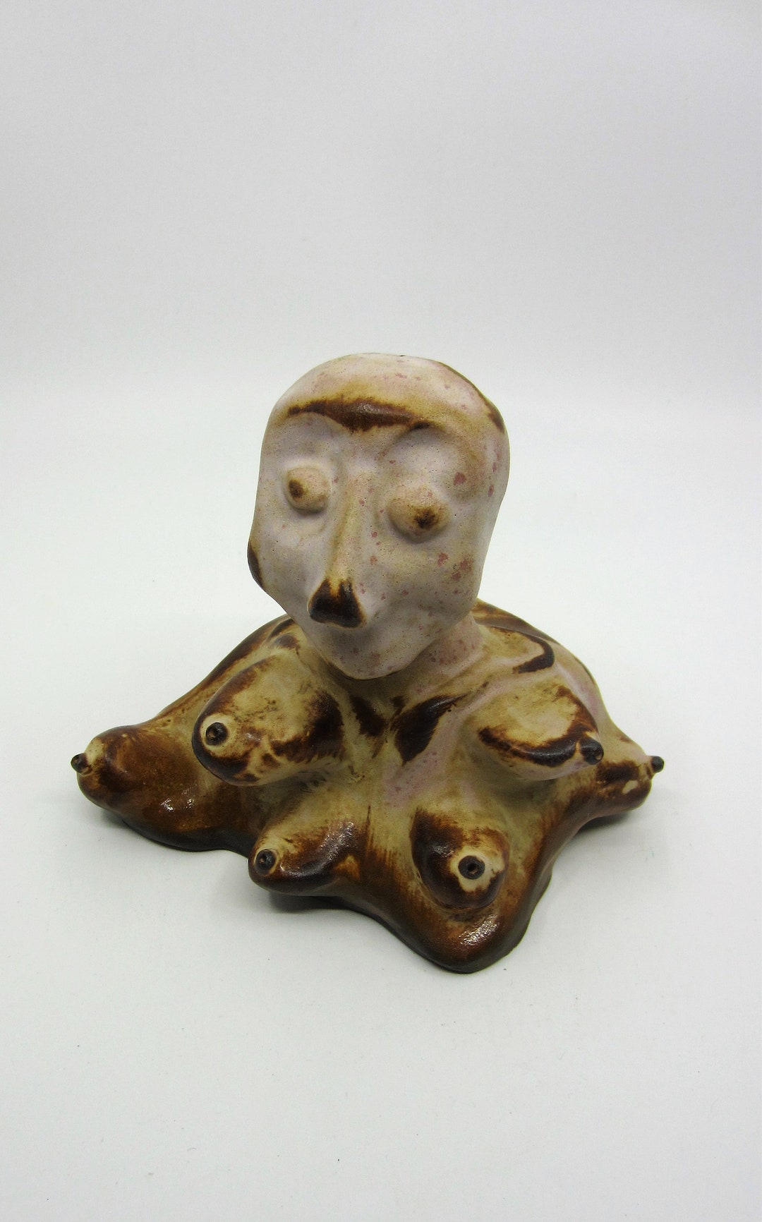 Swedish Creativity Object Vintage Swedish Small Pottery Sculpture Anthropomorphic Creature With ...