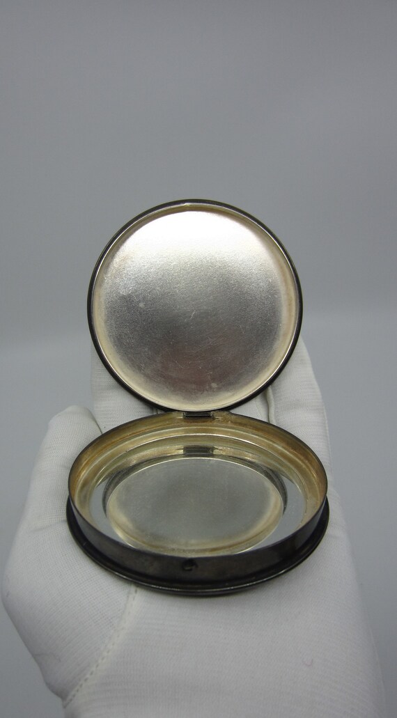 Vintage silverplated powder compact 1930s 1940s G… - image 7