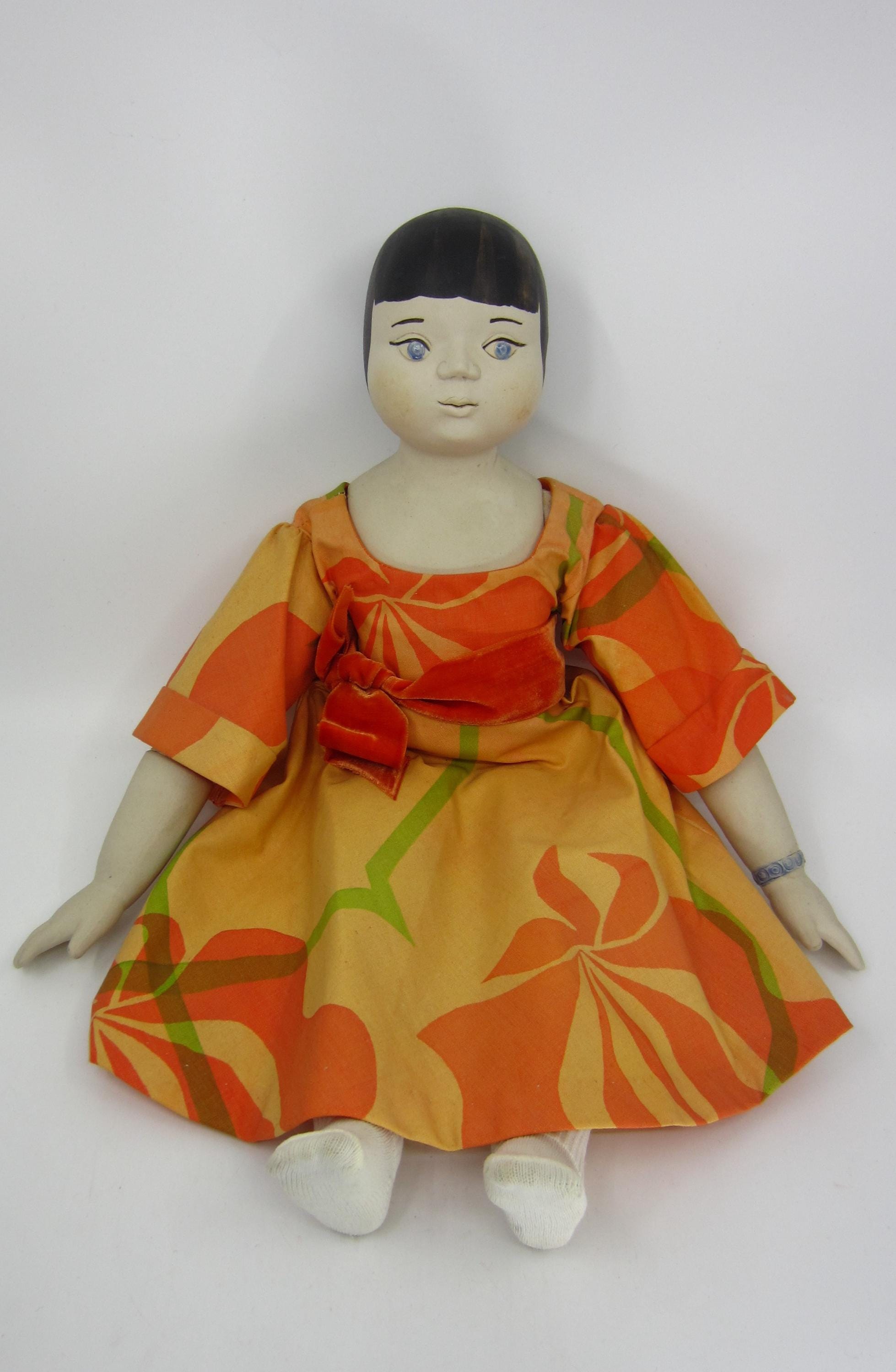Antique Bisque Jointed Doll Hand Painted Pretty and Sweet - Etsy