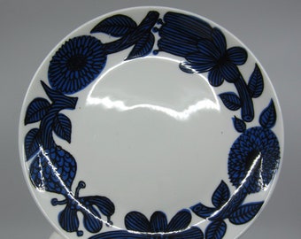 Pair of Vintage Swedish Gustavsberg Porcelain Dishes / Plates BLÅ