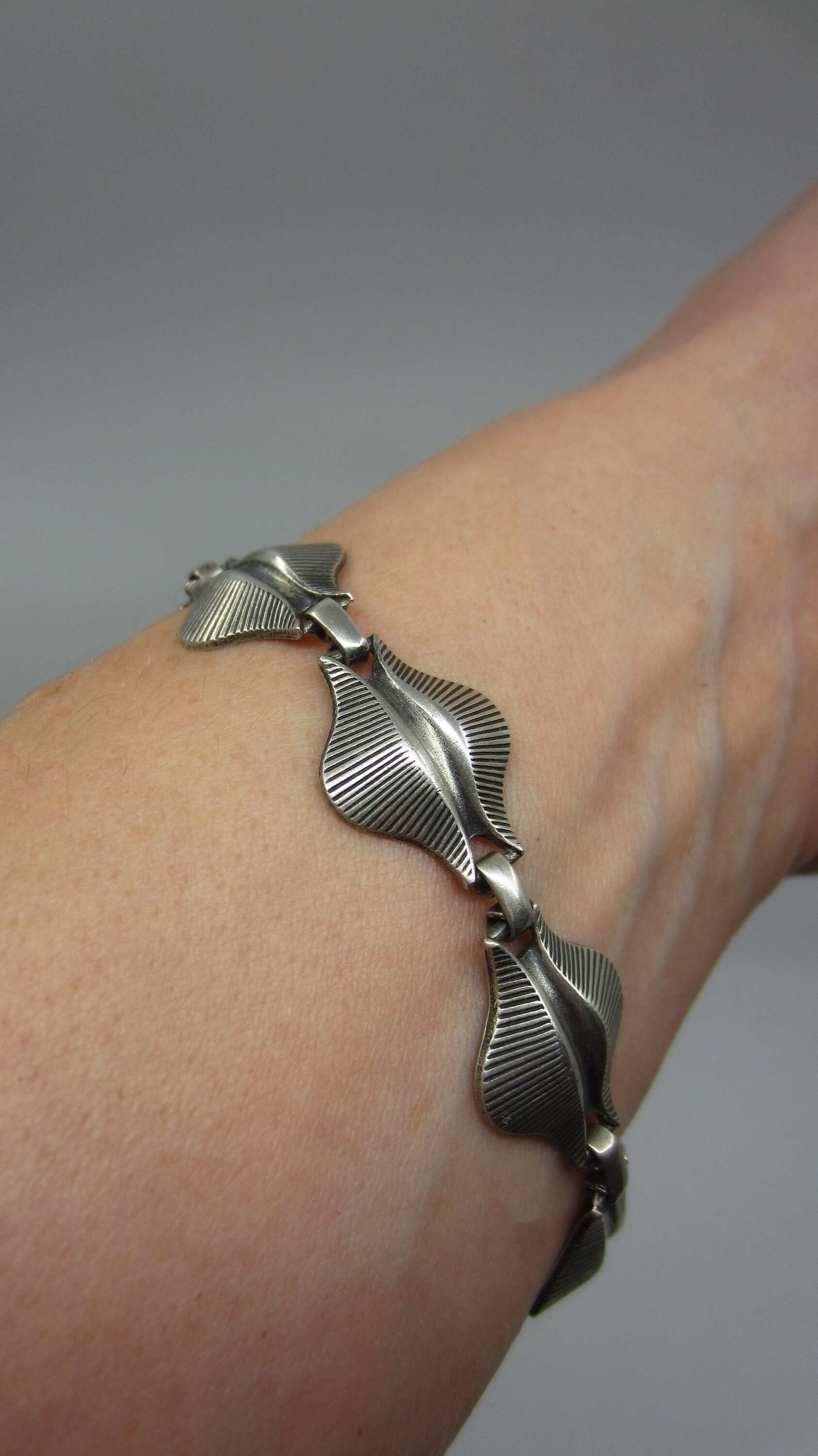 Vintage Swedish Sterling Silver Bracelet From 1962 Anton Michelsen