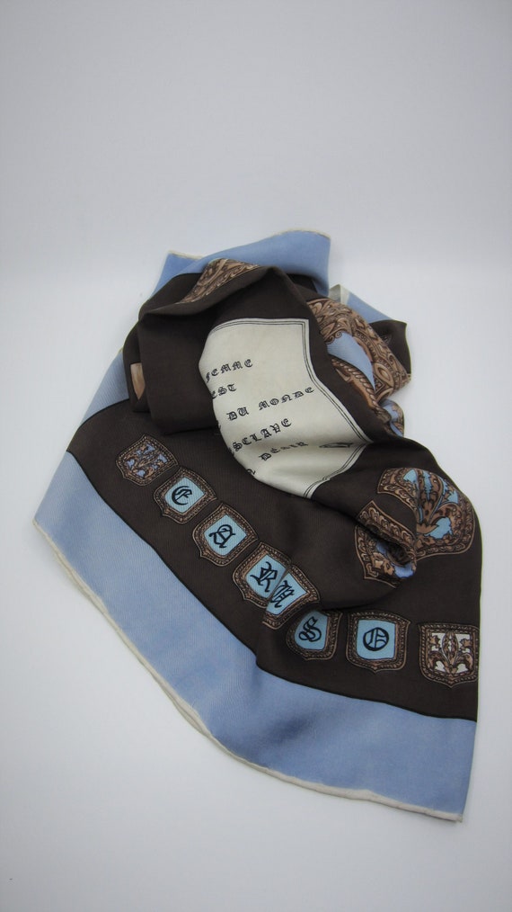 Vintage Italian Caruso scarf Paris: Les Aphorisme… - image 1