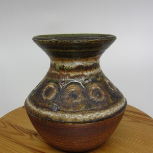 Vintage Danish Riisa glazed ceramic vase 1960s 1970s Scandinavian studio pottery Mid century modern design Nordic style gift Made in Denmark