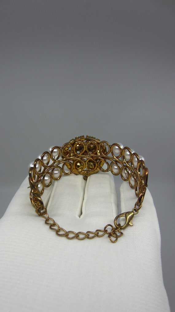 Unique vintage craft bracelet from pendant & cuff… - image 9