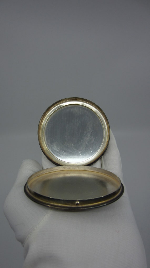 Vintage silverplated powder compact 1930s 1940s G… - image 6