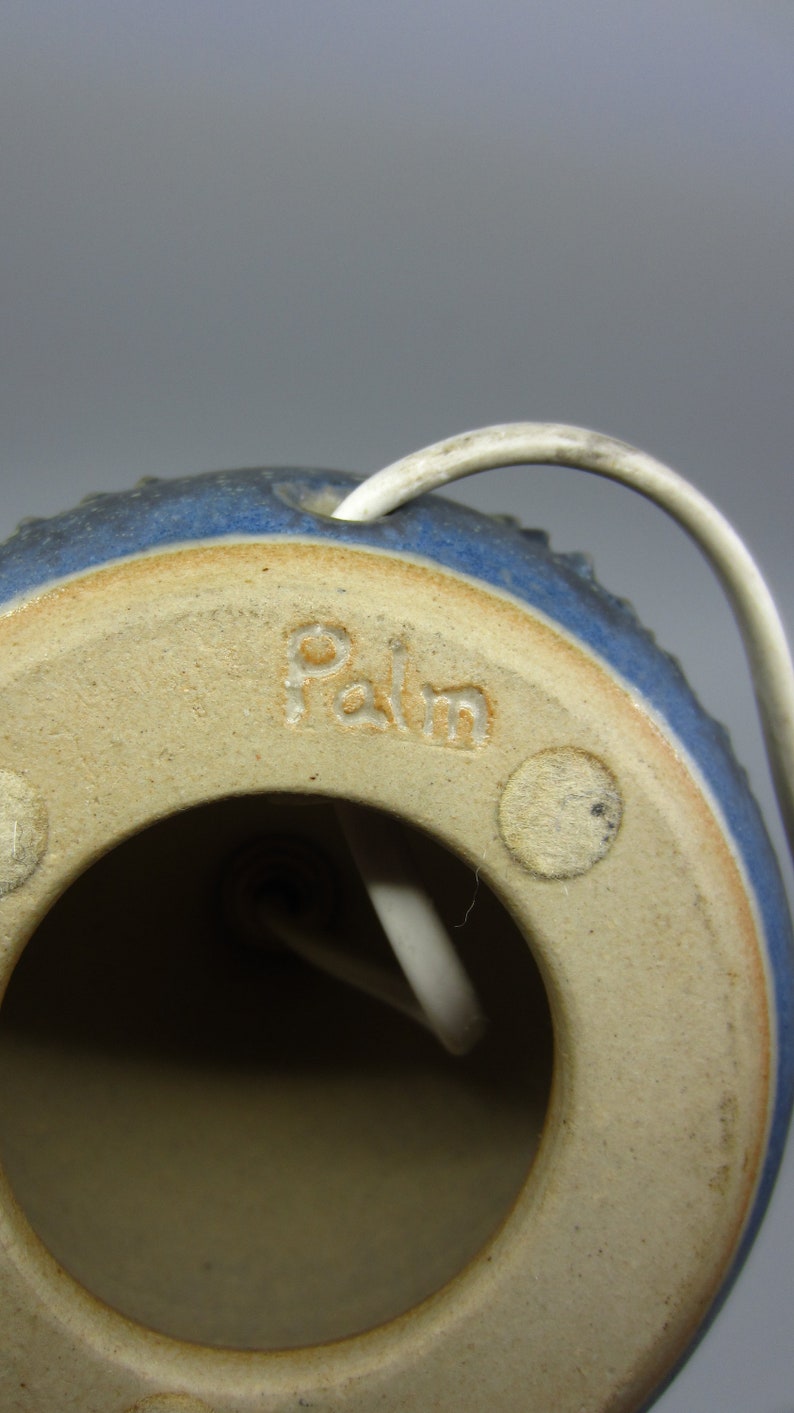 Vintage Swedish Rolf Palm textured ceramic lamp Sweden Scandinavian retro design 1960s Stoneware Nordic designer gift Mid century modern