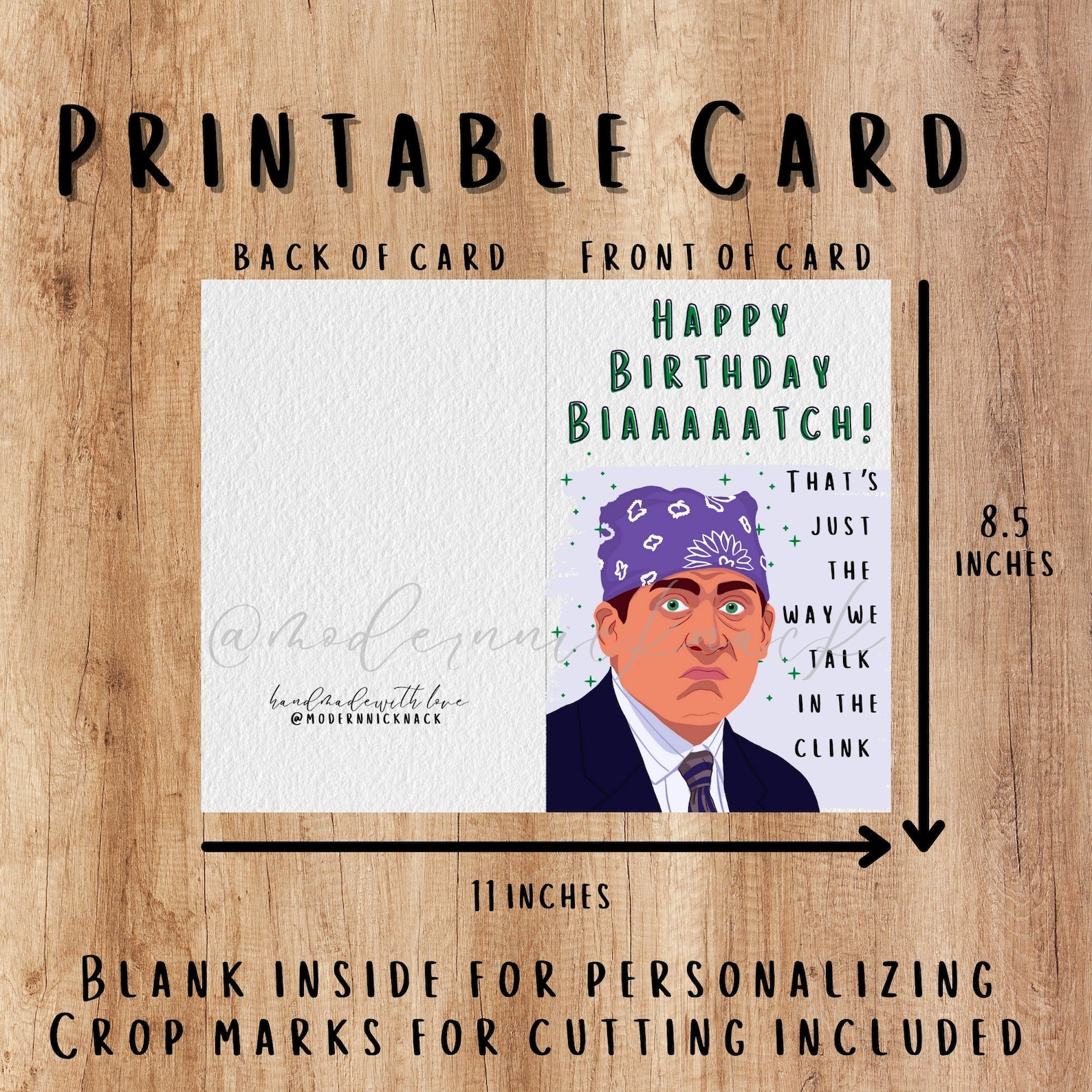 Printable the Office Birthday Card the Office TV Digital | Etsy