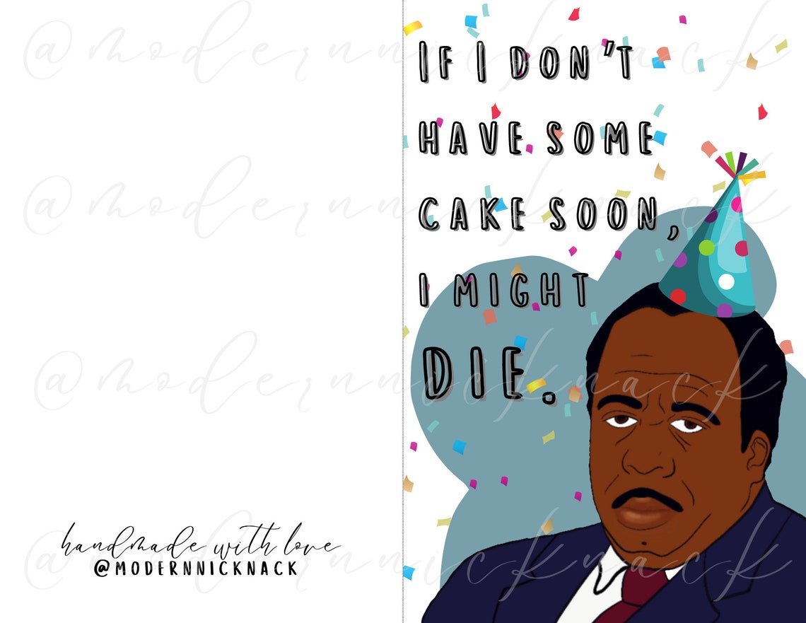 Printable the Office Birthday Card the Office Digital - Etsy
