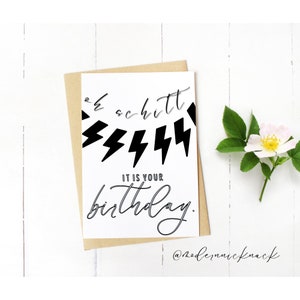 Schitts Creek Inspired Birthday Card | David Rose Sweater | David Rose Card | Schitts Creek Card | Print from home | Digital download.