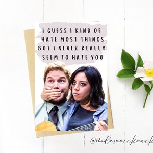Parken en Rec-jubileumkaart, Valentijnsdagkaart | April Ludgate en Andy Dwyer-kaart | Parken en Rec Digitale download | Afdrukken vanuit huis