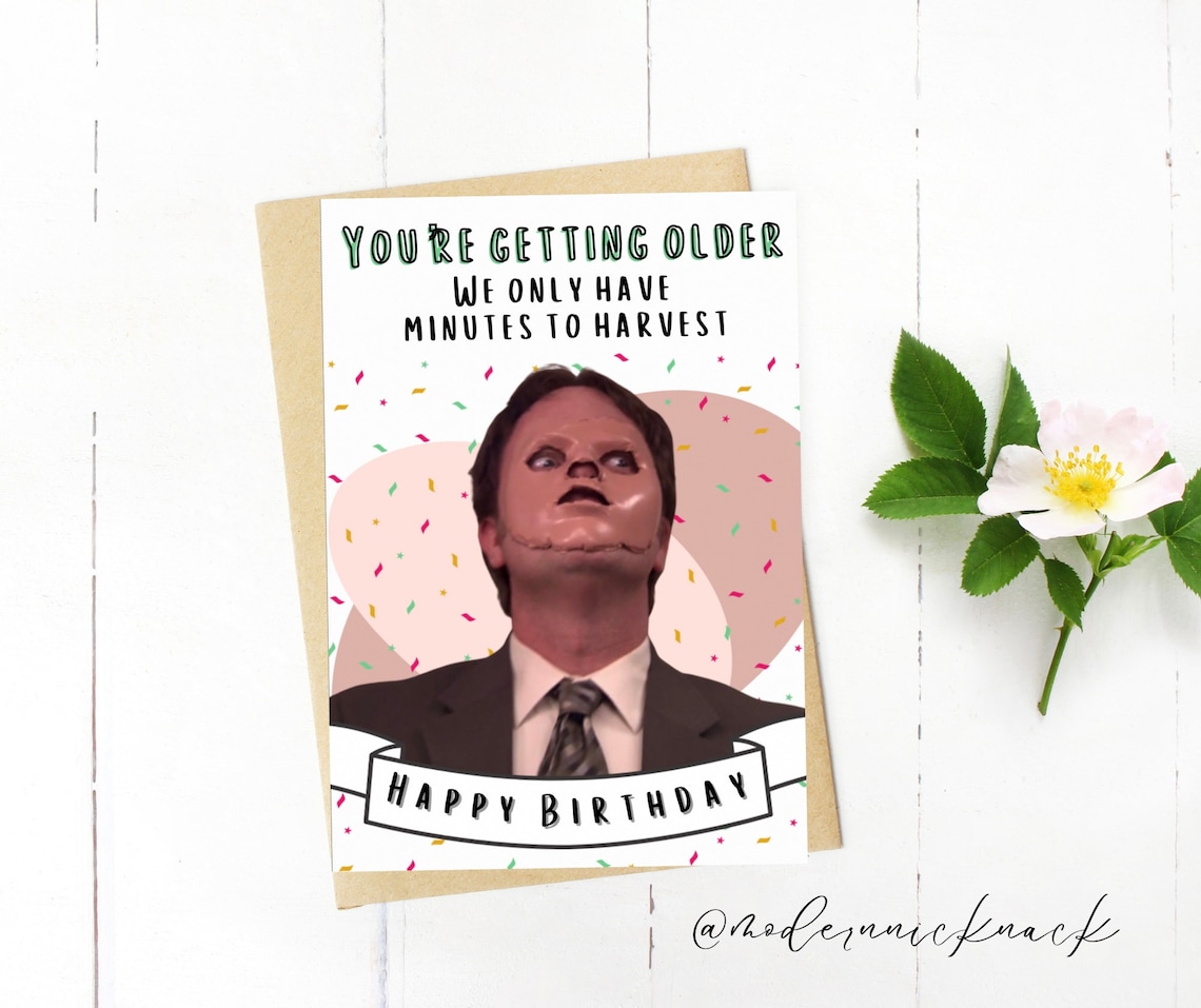 Printable the Office Birthday Card the Office Digital - Etsy